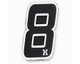 HK Army Airsoft Rubber Velcro Patch - Number 8 HK Army Airsoft Rubber Velcro Patch - Number 8